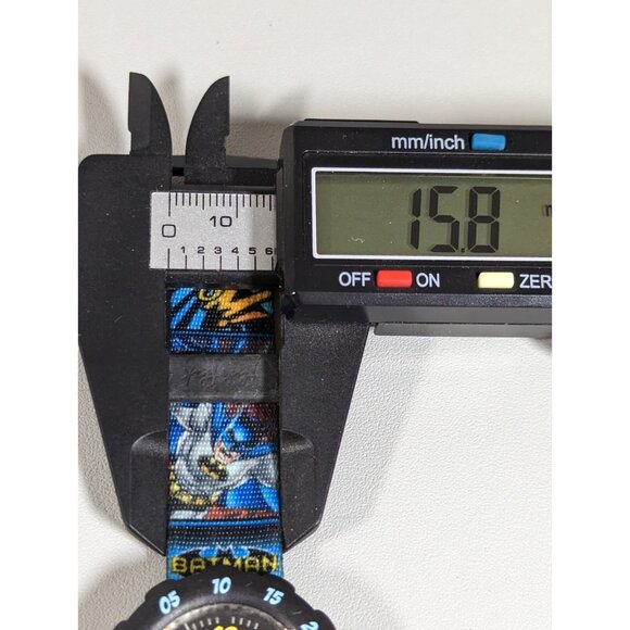 Flik Flak 2011 Rare Swiss Made Batman DC Comics Canvas Band Watch - Picture 5 of 8